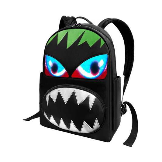 LED Monster Backpack – Slim 32×128 Display