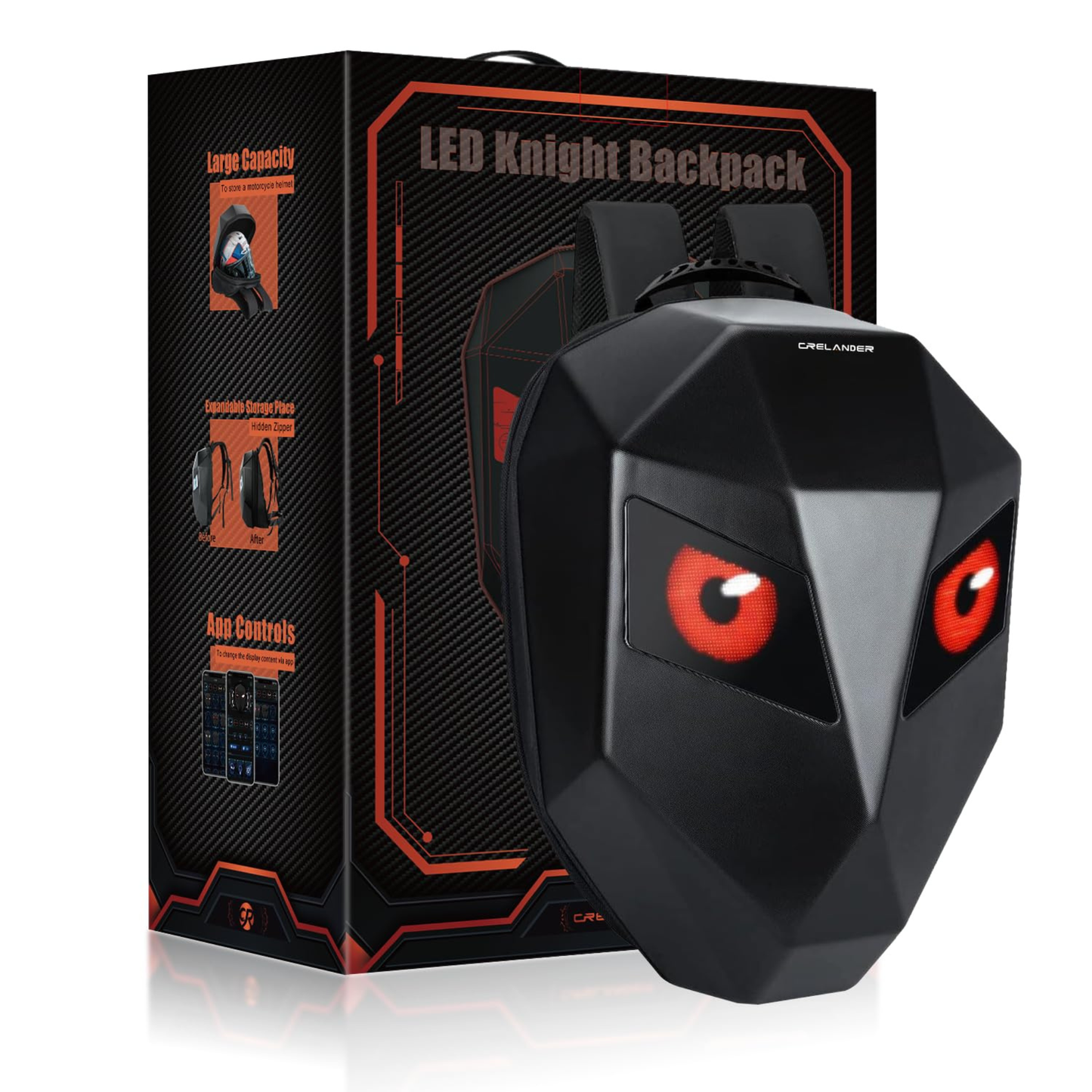 LED Knight Backpack Classic – Armour Shell LED Display