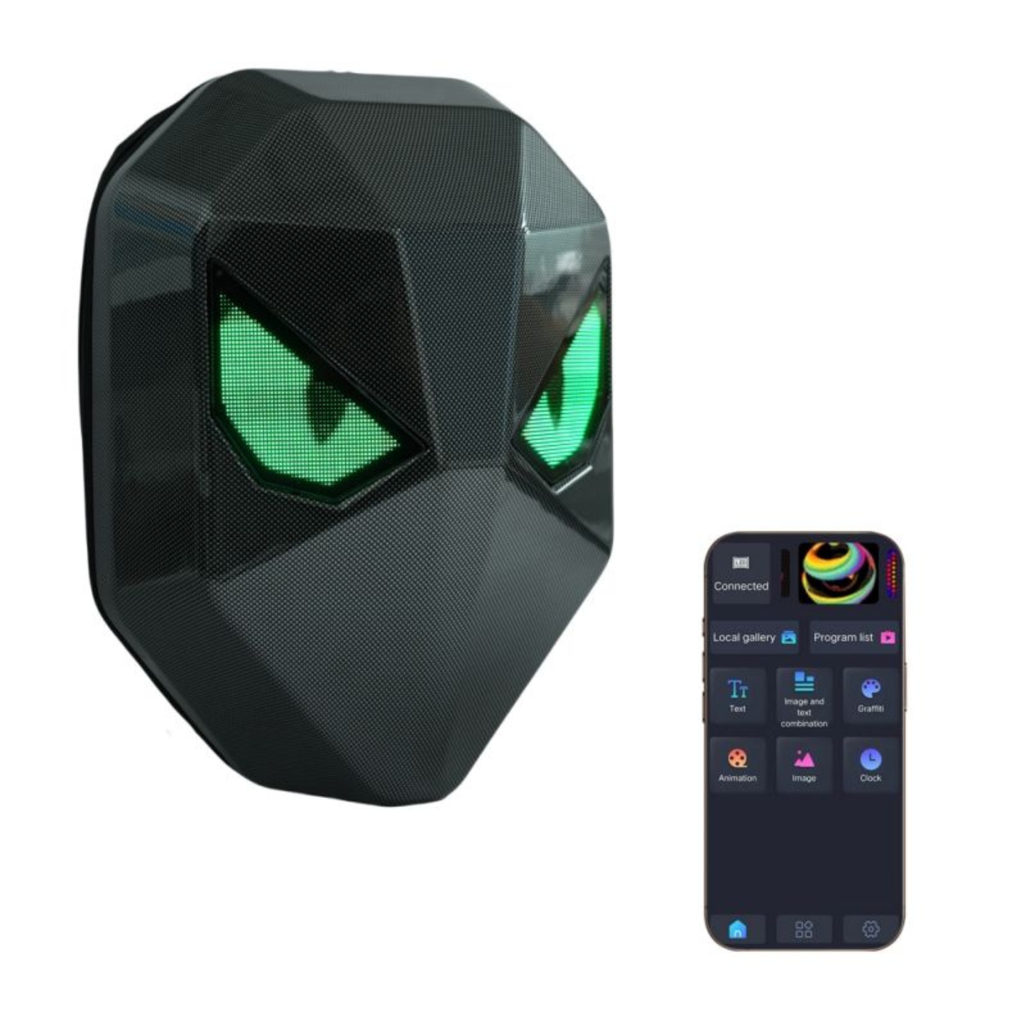 LED Demon Eye Armor Backpack – 48×96 Custom Display