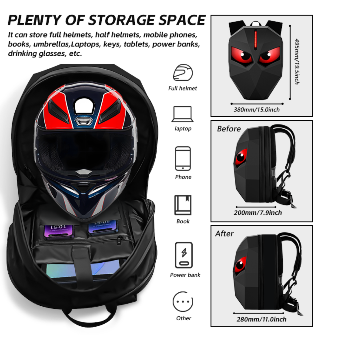 LED Iron Knight Backpack – 32×60 Custom Display