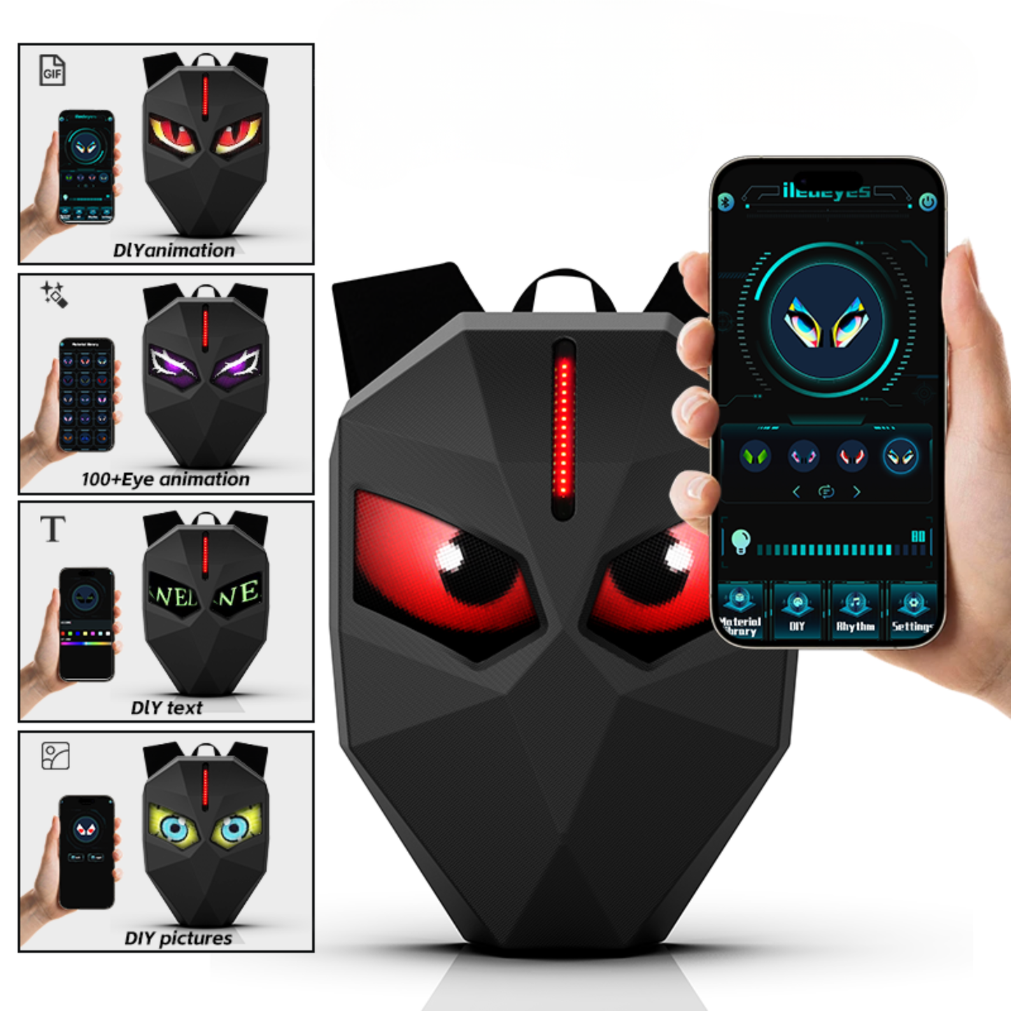 LED Iron Knight Backpack – 32×60 Custom Display