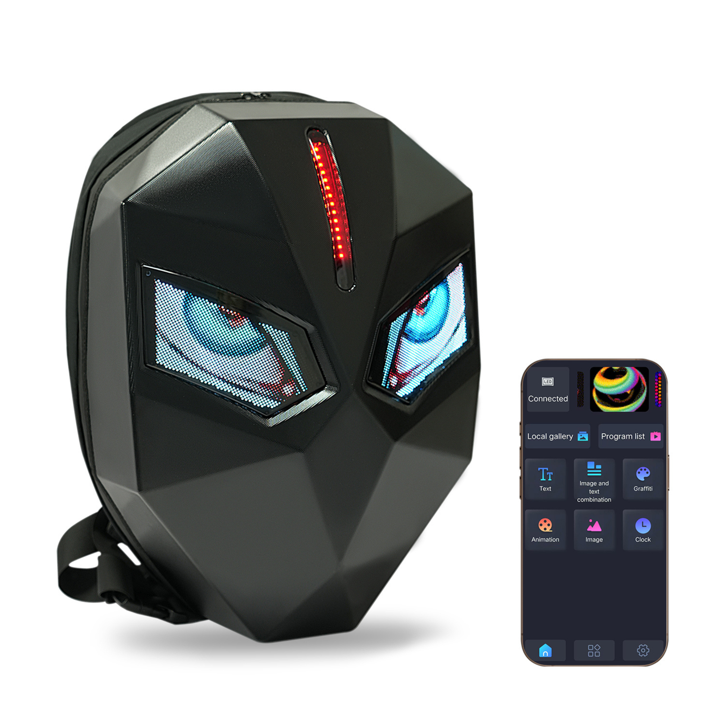 LED Iron Knight Backpack – 32×60 Custom Display