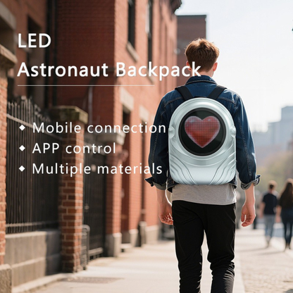 LED Astronaut Backpack – 64×64 Custom Display