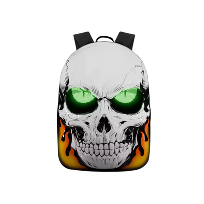LED Skull Backpack – 20×64 Custom Display