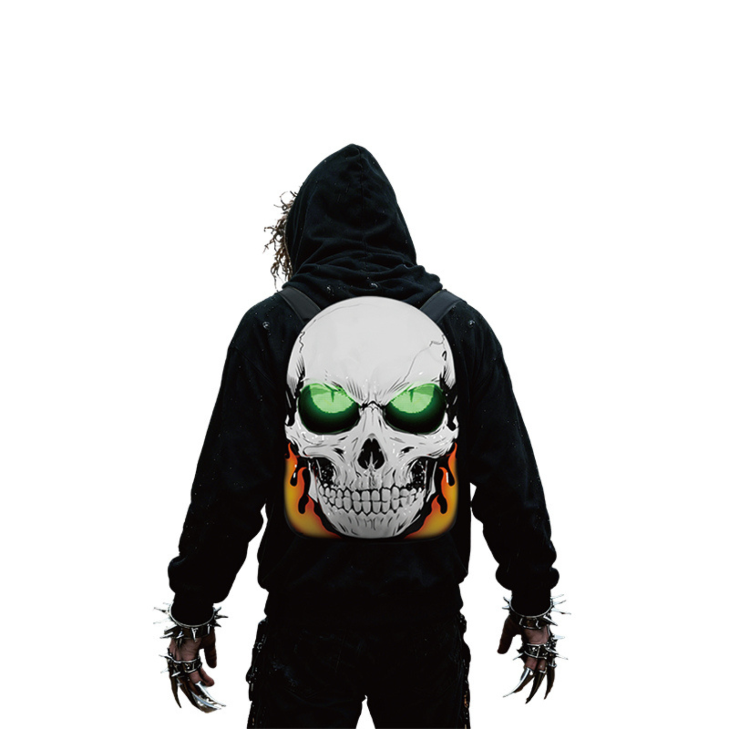 LED Skull Backpack – 20×64 Custom Display