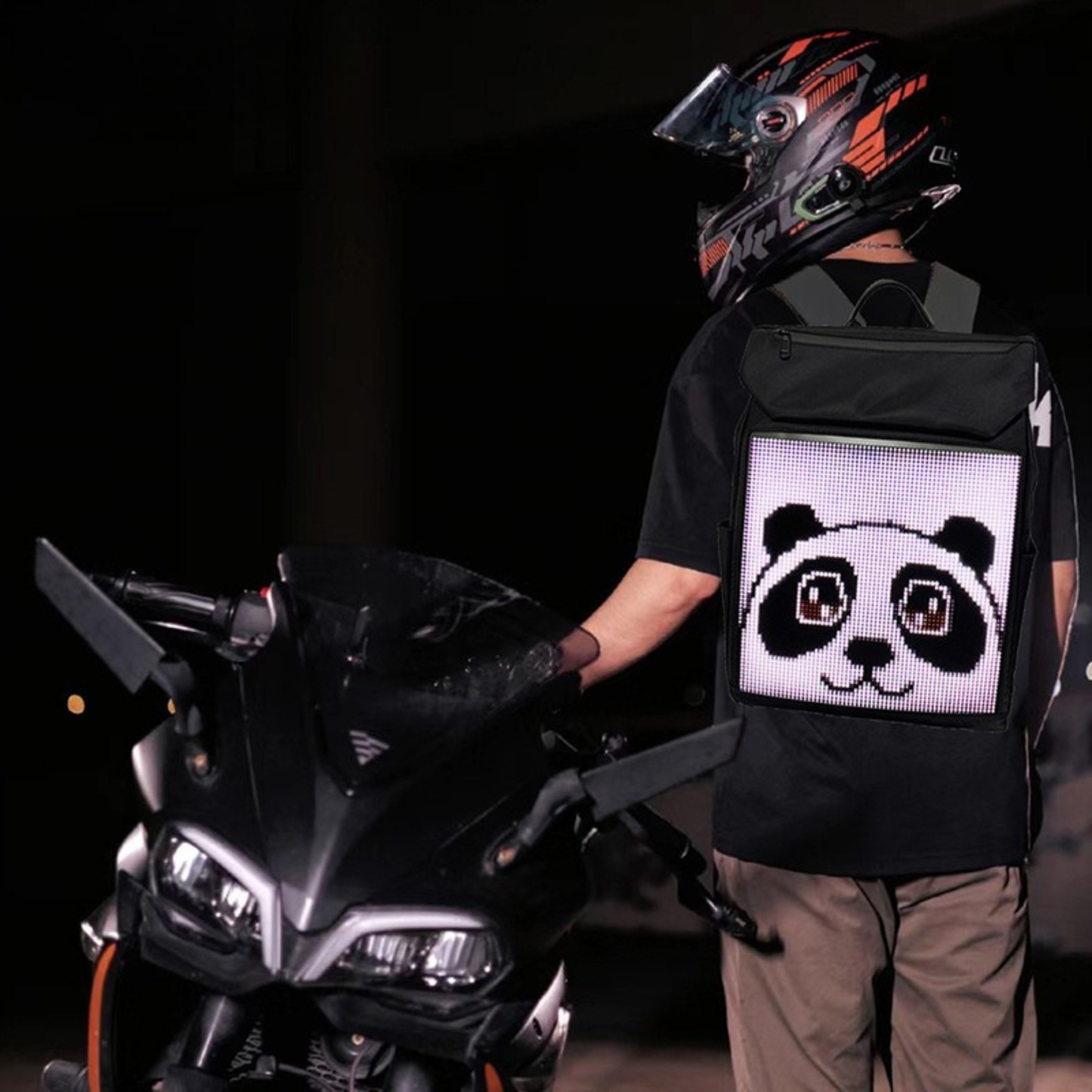 LED Lite Backpack – 64×64 Display with Soft Fabric Design