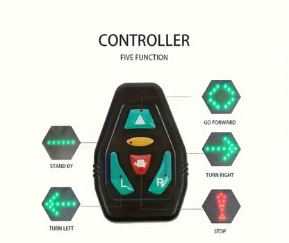 LED Cycling Safety Backpack with Wireless Turn Signals