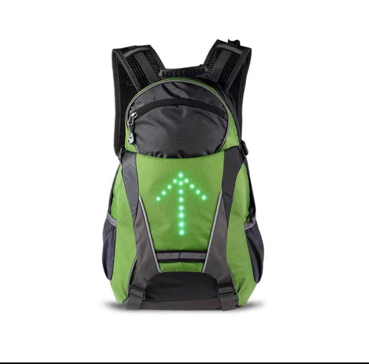 LED Cycling Safety Backpack with Wireless Turn Signals